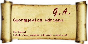 Gyorgyevics Adrienn névjegykártya